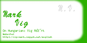 mark vig business card